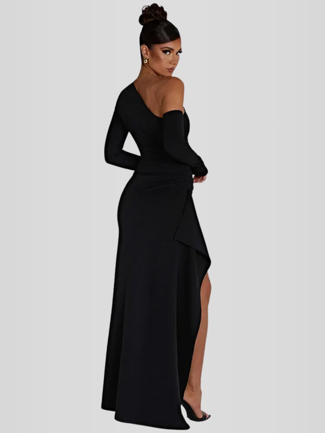 Long Evening Dress with Long Sleeve – Luna Model