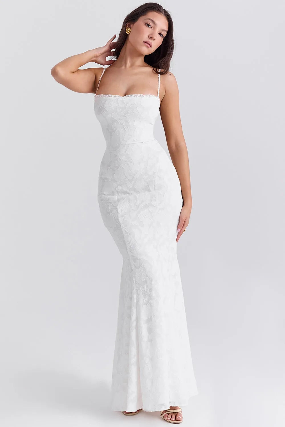 Simple and Elegant Civil Wedding Bridal Dress - Aghata
