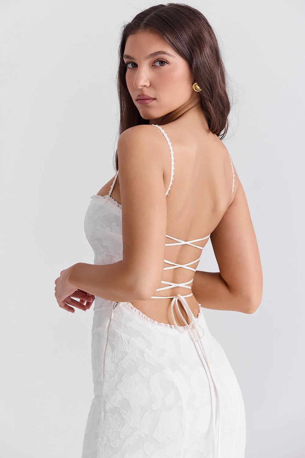 Simple and Elegant Civil Wedding Bridal Dress - Aghata
