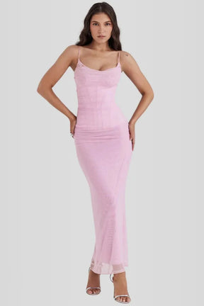 Nhayra Slim Fit Long Dress