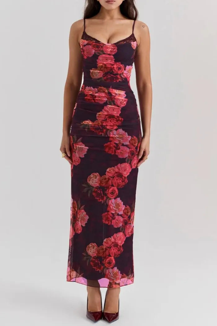 Nhayra Slim Fit Long Dress