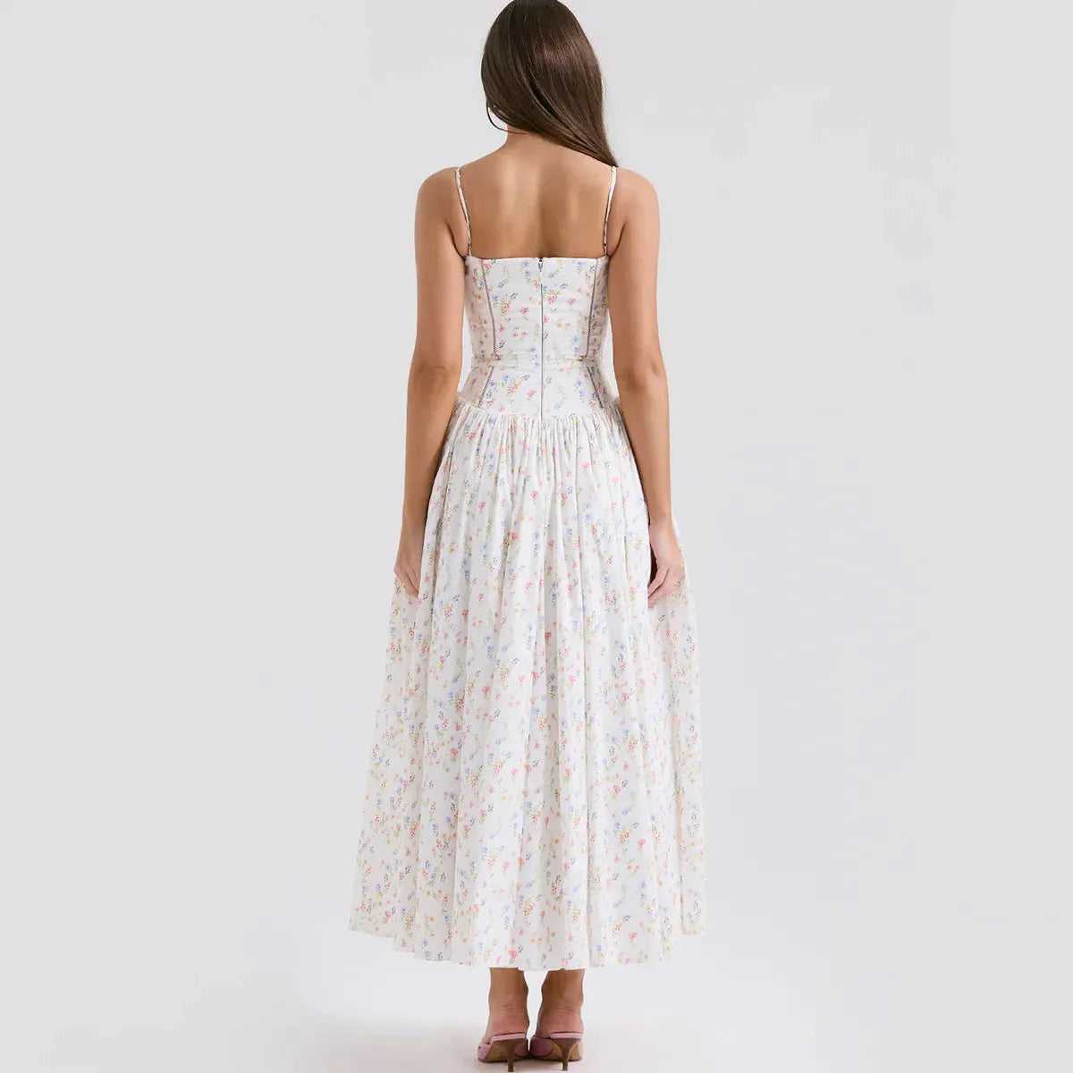 Izzie Model Floral Midi Dress