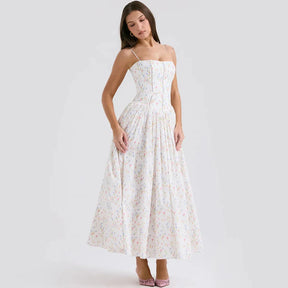 Izzie Model Floral Midi Dress