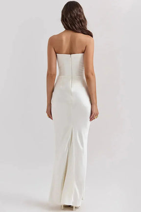 Long Satin Dress Model Thais
