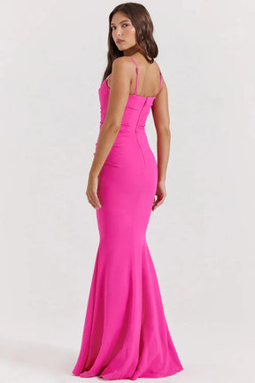 Long Wine Dress Jamilly – Versatility in Every Detail