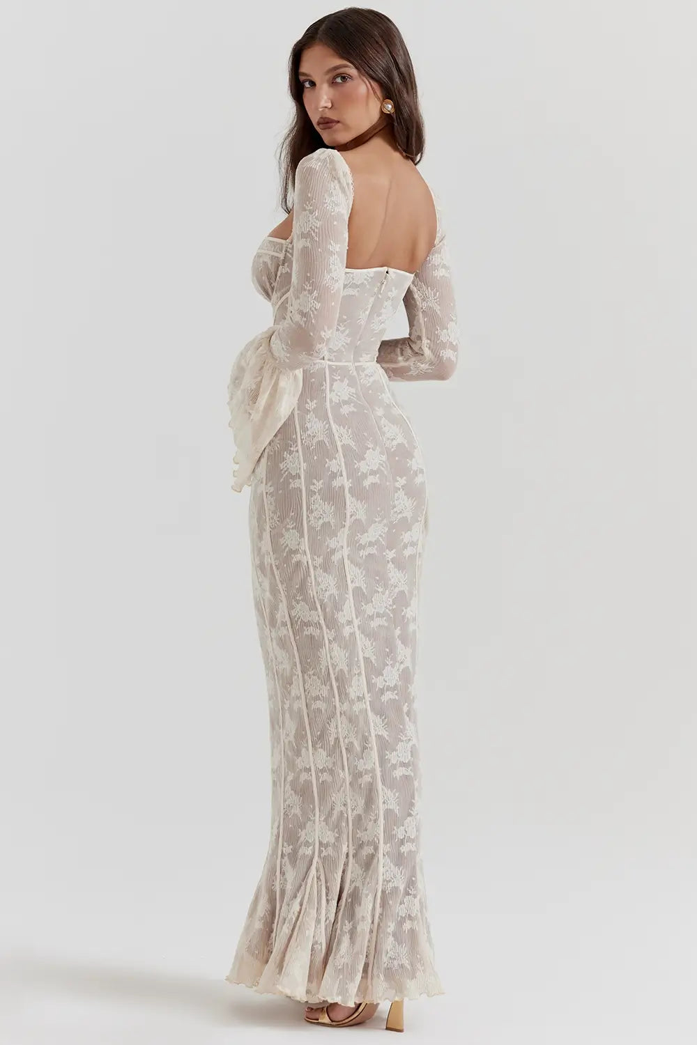Long Dress with Long Sleeves - Sueli Model