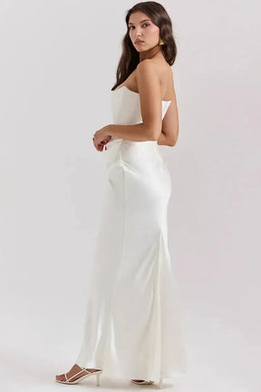 Off-Shoulder Long Dress for Parties - Persephone Model