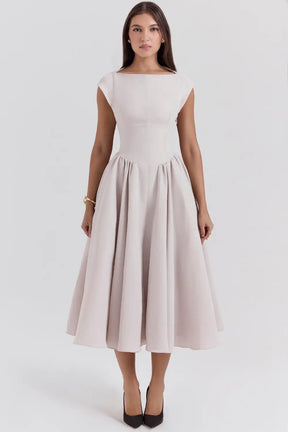Elegant Midi Dress - Valentina Model