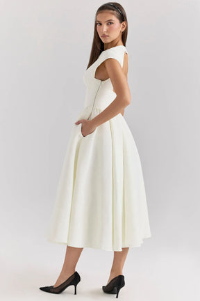 Elegant Midi Dress - Valentina Model