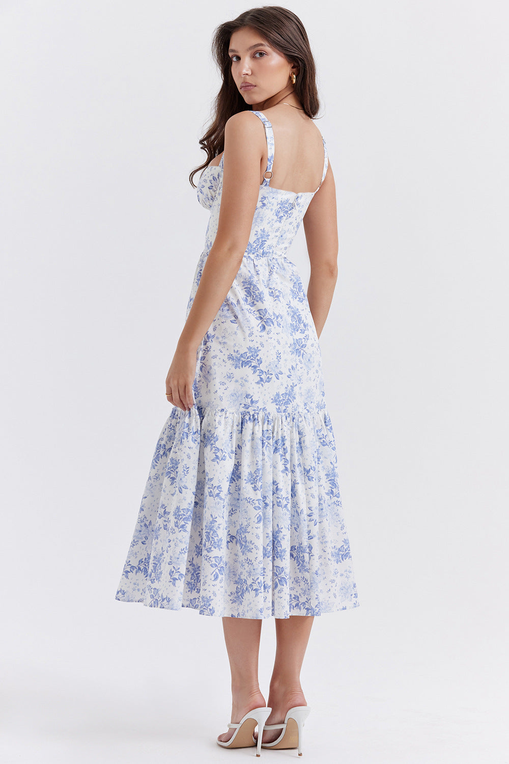 Magnolia Floral Midi Dress