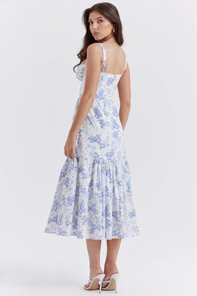 Magnolia Floral Midi Dress