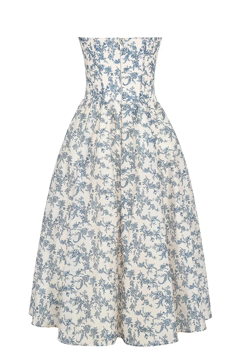 Mid-Length Floral Dress Model Estefhanie