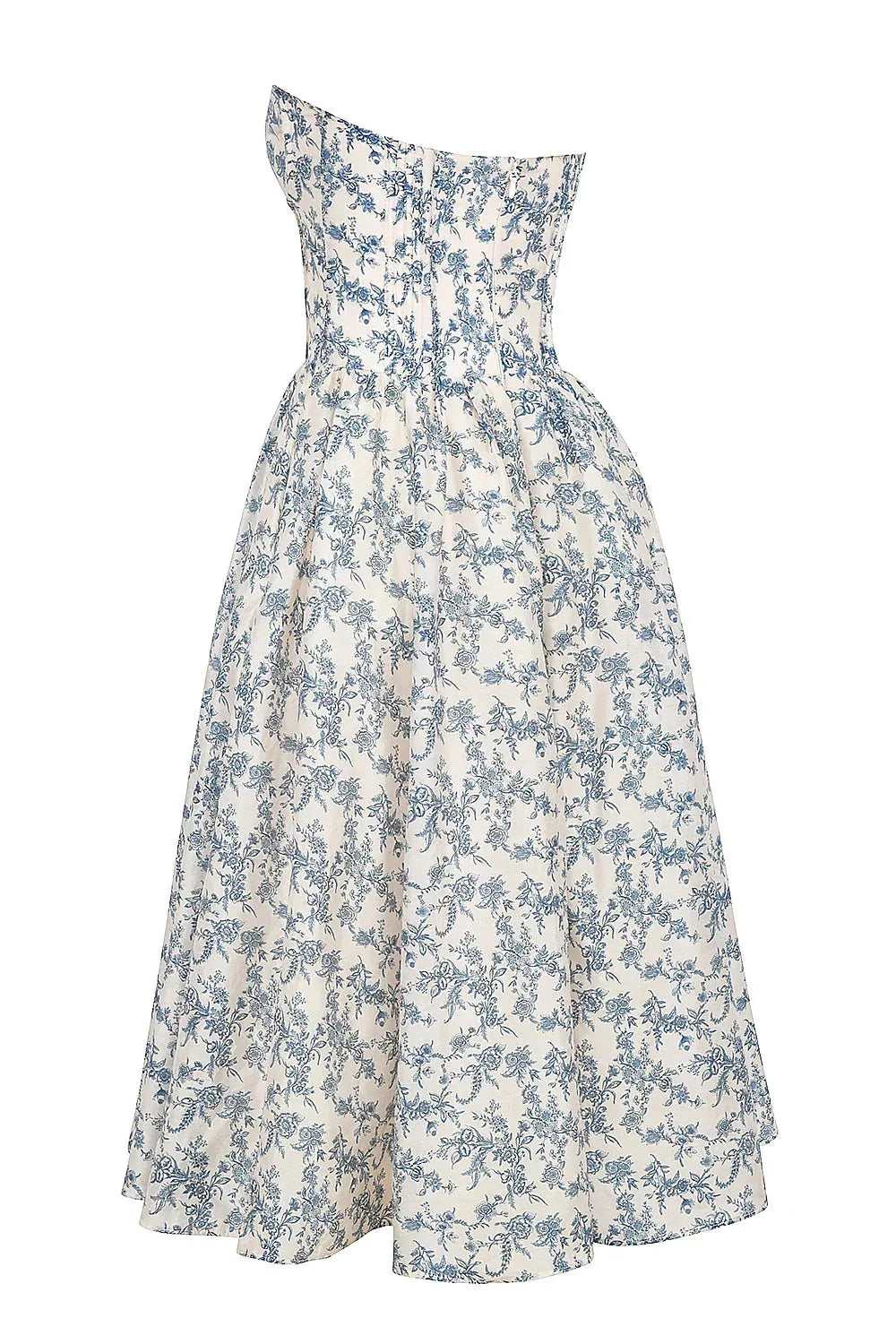 Mid-Length Floral Dress Model Estefhanie
