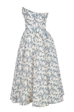 Mid-Length Floral Dress Model Estefhanie