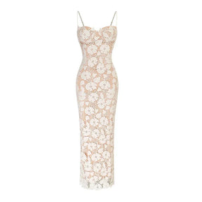 White Fitted Lace Dress for Civil Wedding – Sophia