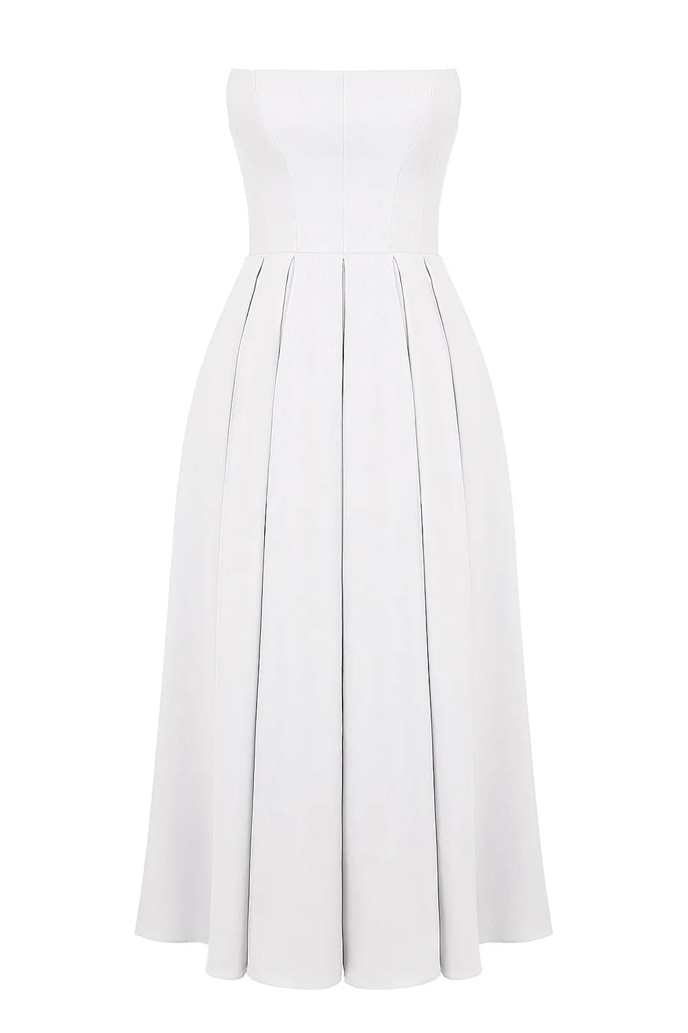 Sleeveless Midi Women's Dress - Audrey Model