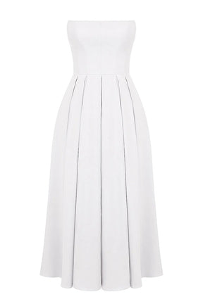 Sleeveless Midi Women's Dress - Audrey Model