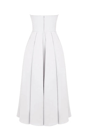 Sleeveless Midi Women's Dress - Audrey Model