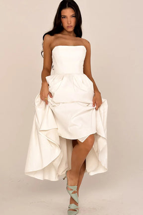 Sleeveless Midi Women's Dress - Audrey Model