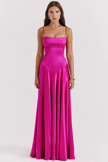 Long Dress with Lace Back – Mavie Model
