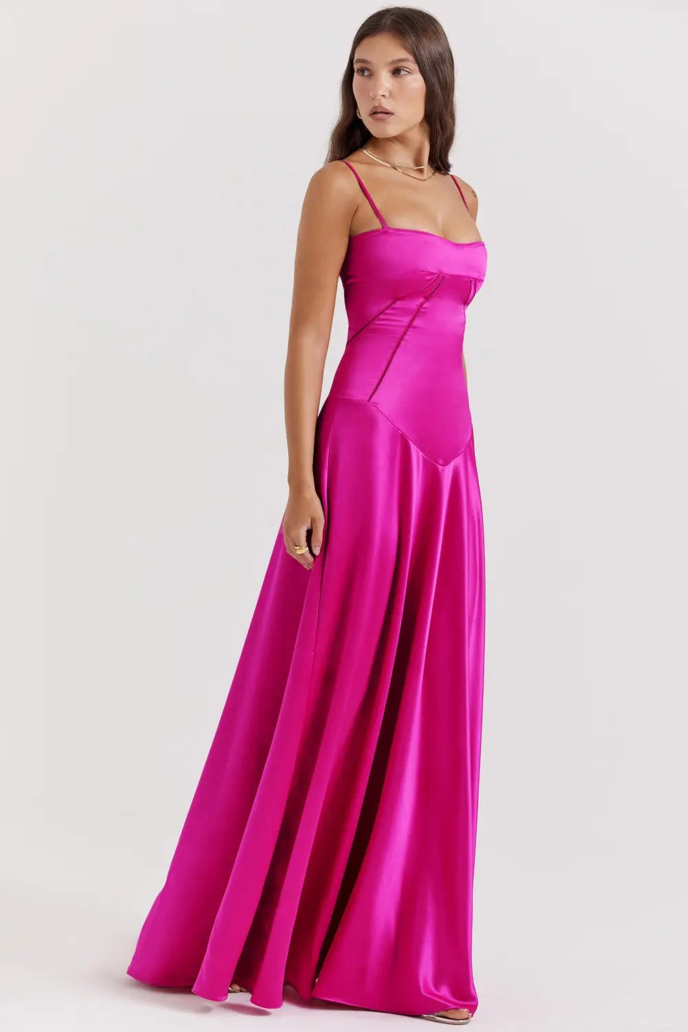 Long Dress with Lace Back – Mavie Model