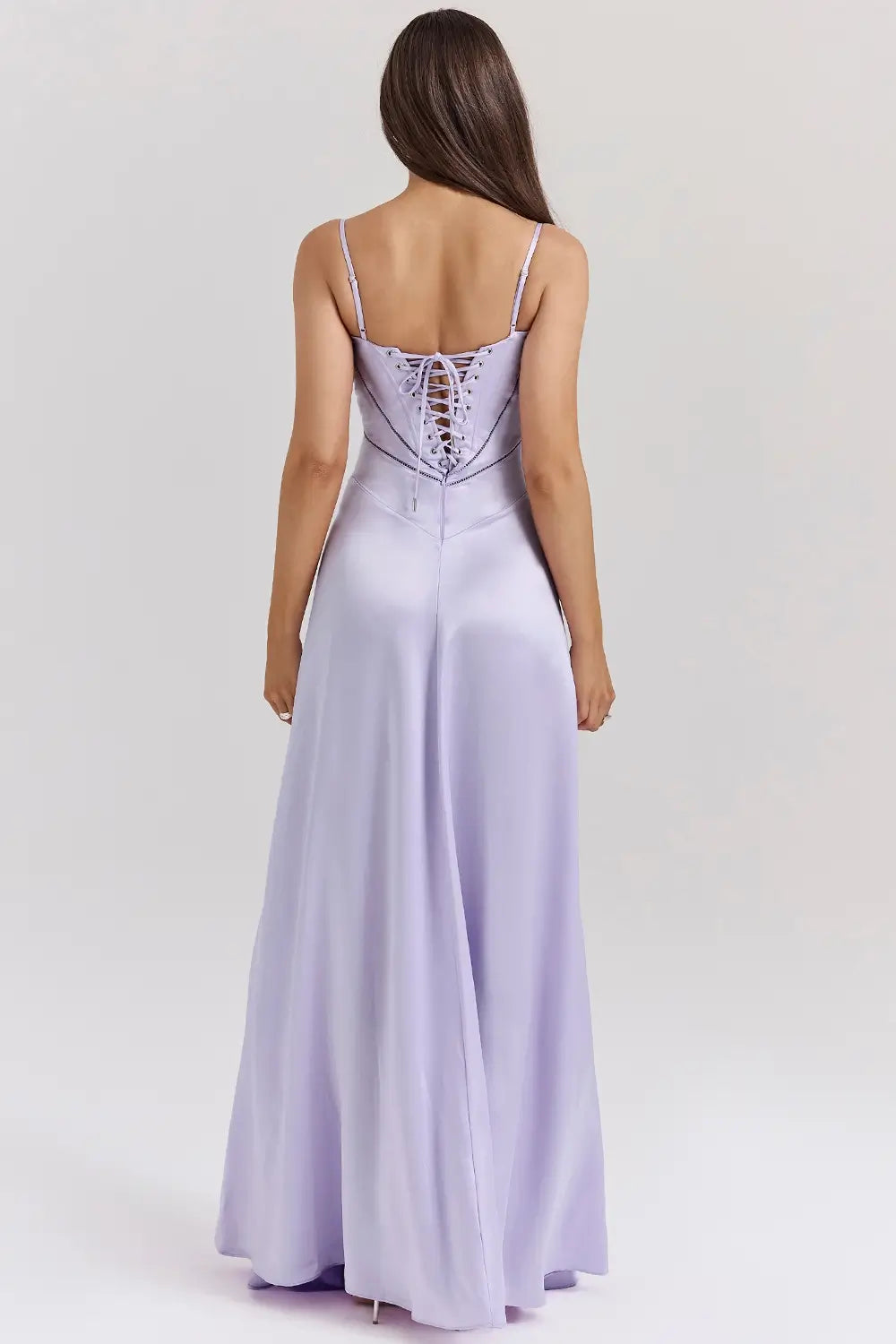 Long Dress with Lace Back – Mavie Model