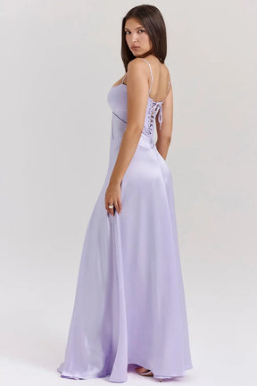 Long Dress with Lace Back – Mavie Model