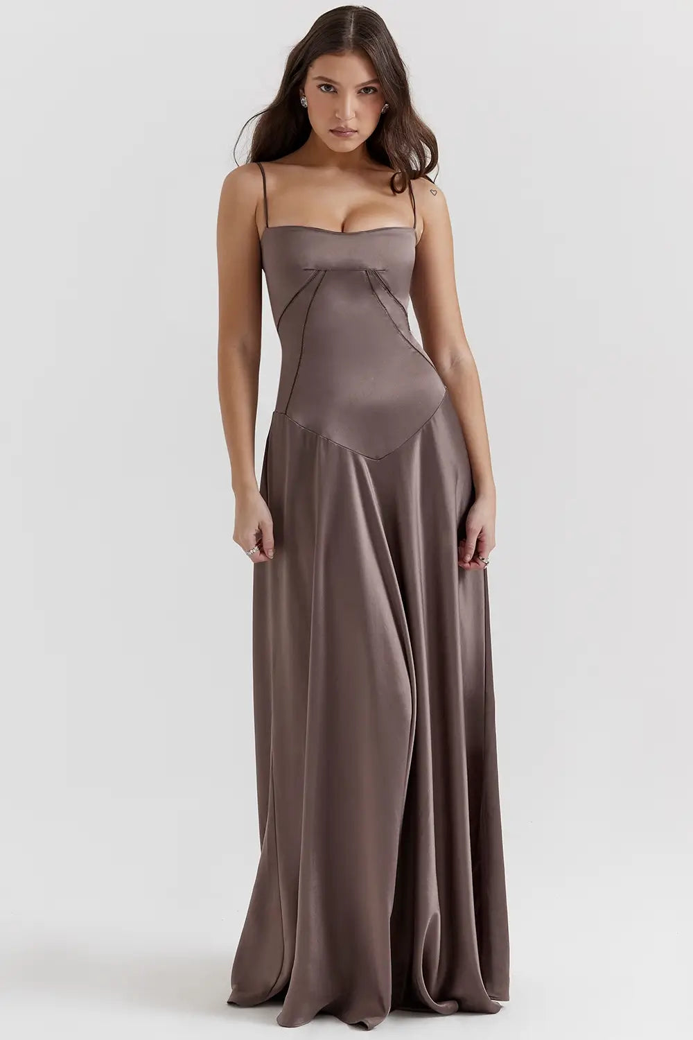 Long Dress with Lace Back – Mavie Model