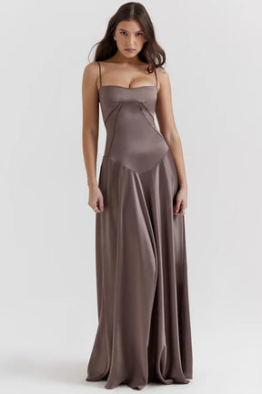 Long Dress with Lace Back – Mavie Model