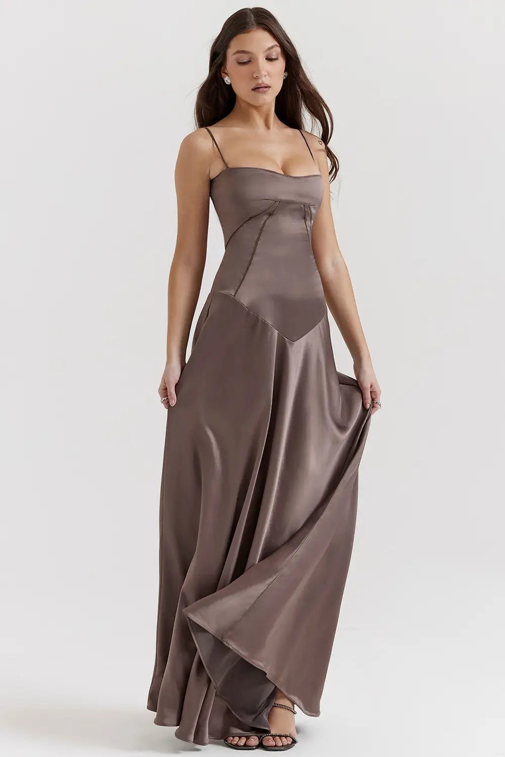 Long Dress with Lace Back – Mavie Model
