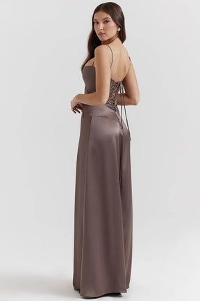 Long Dress with Lace Back – Mavie Model