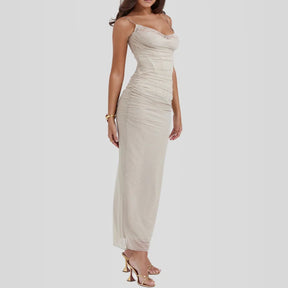 Nhayra Slim Fit Long Dress