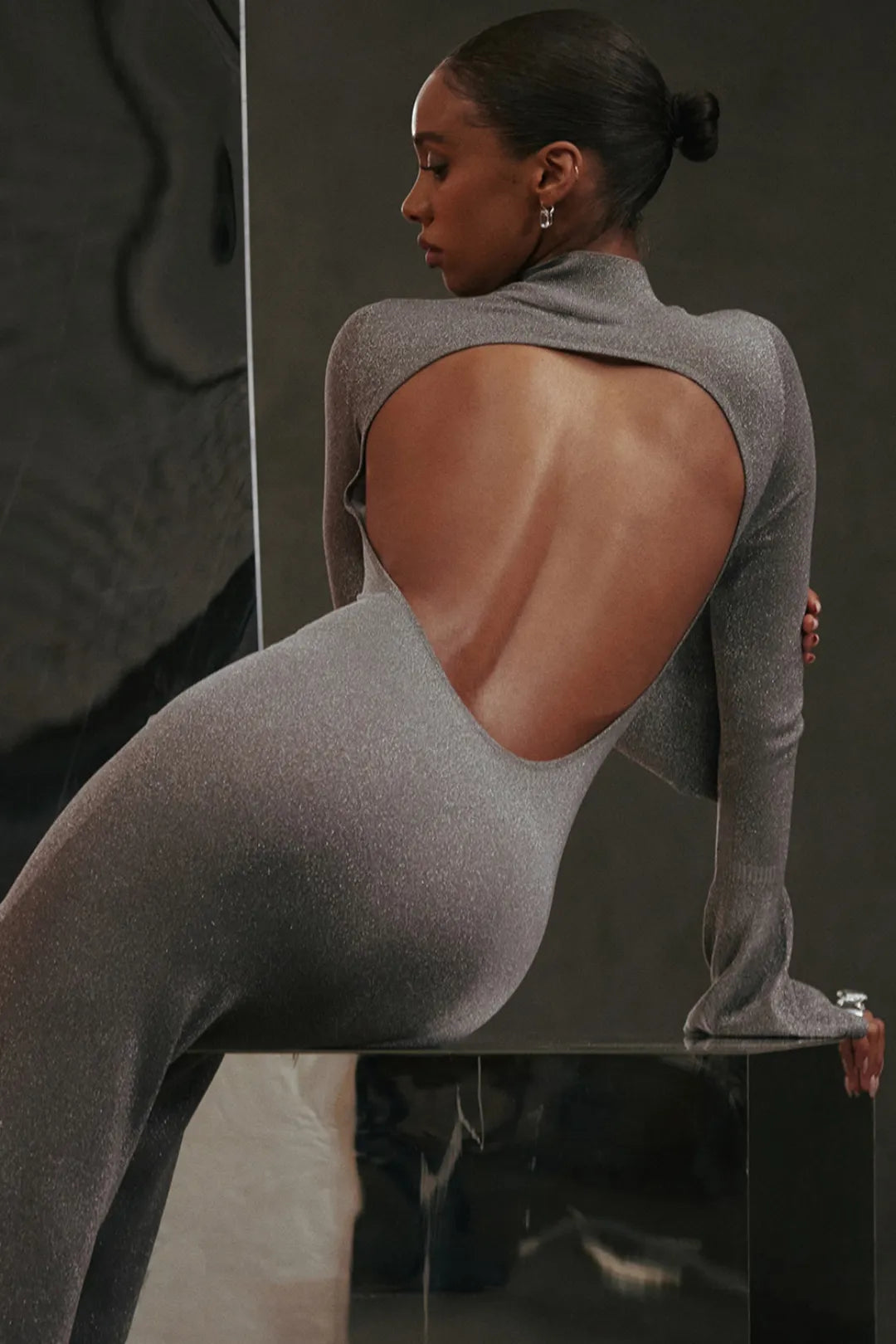 Captivating Gray Long Evening Dress Model Sancha