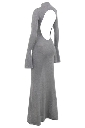 Captivating Gray Long Evening Dress Model Sancha