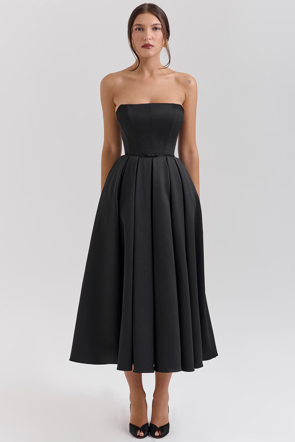 Sleeveless Midi Women's Dress - Audrey Model