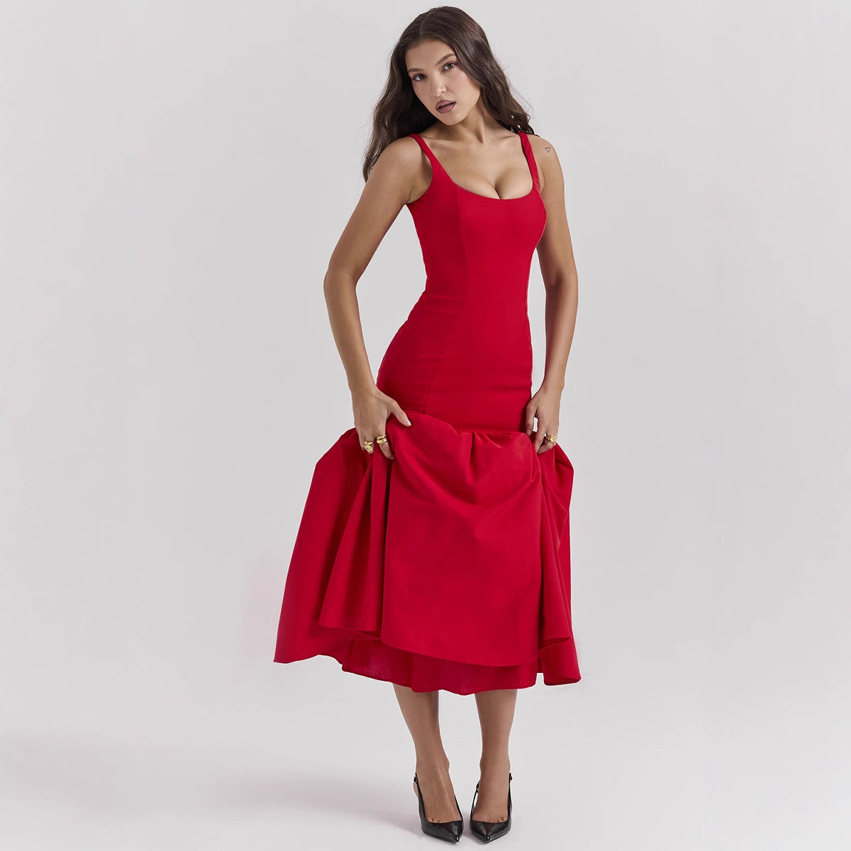 Vintage Clara Midi Dress