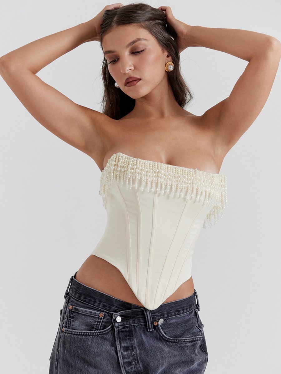 Beaded Embroidered Shaping Corset