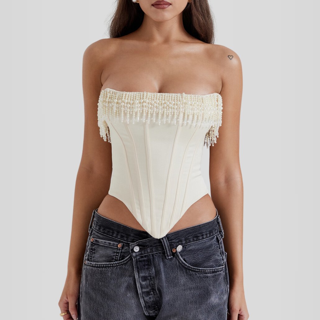 Beaded Embroidered Shaping Corset