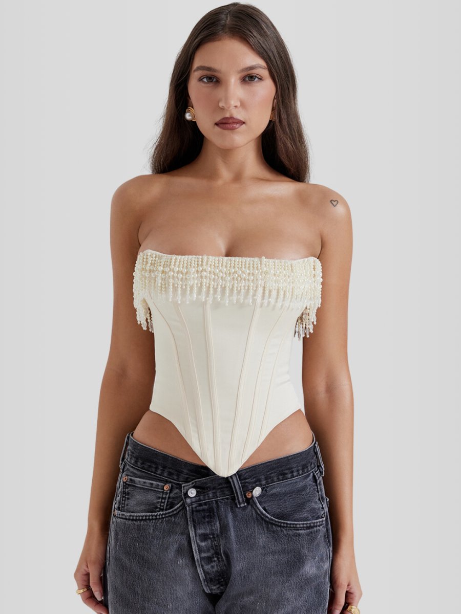Beaded Embroidered Shaping Corset