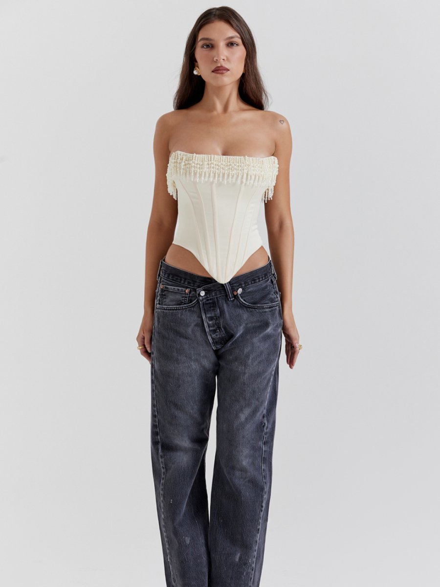 Beaded Embroidered Shaping Corset