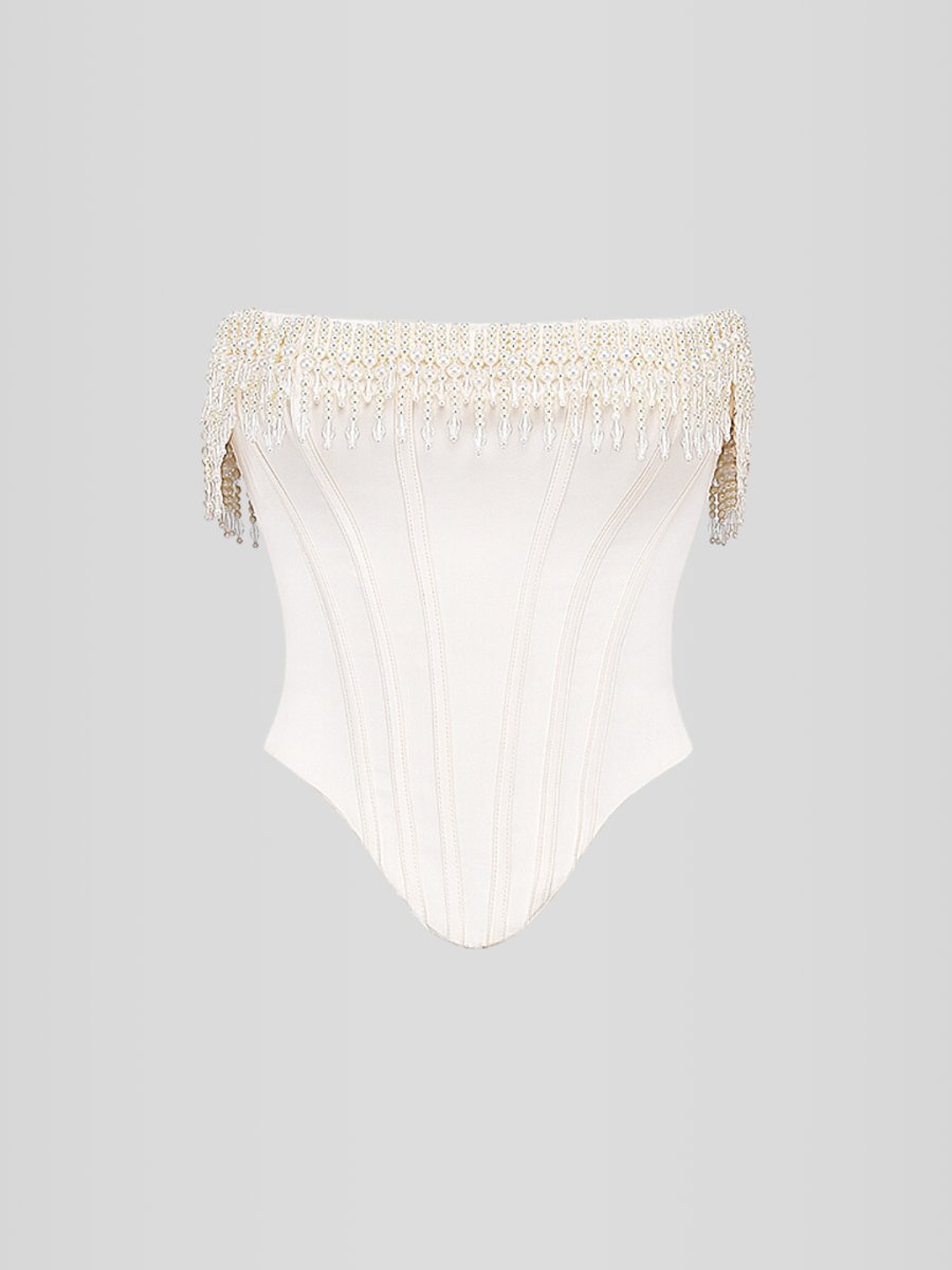 Beaded Embroidered Shaping Corset