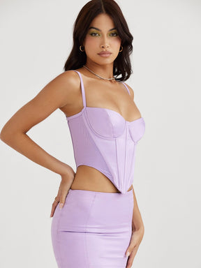Purple Shapewear Corset Model Jasmyne