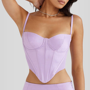Purple Shapewear Corset Model Jasmyne