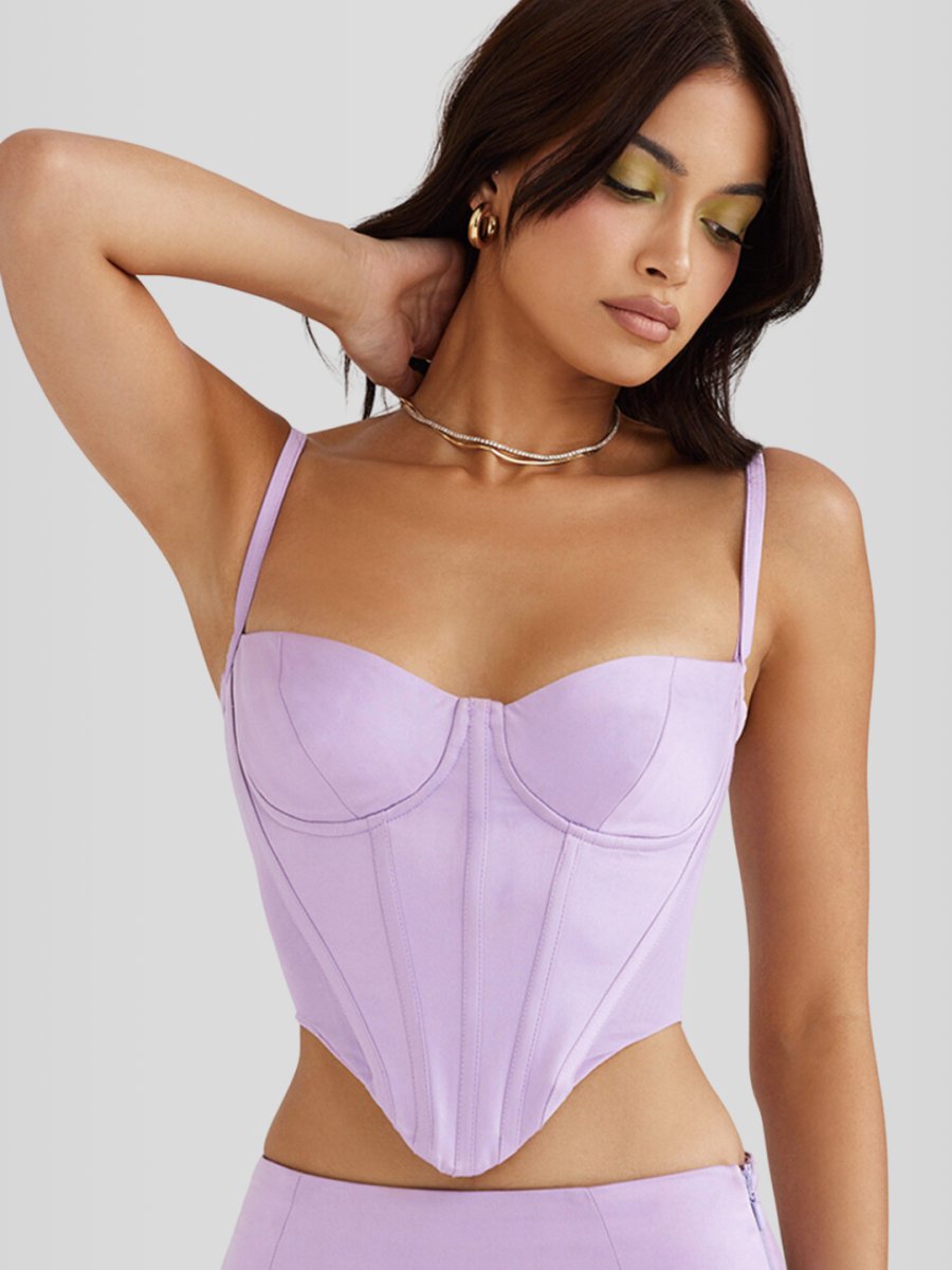 Purple Shapewear Corset Model Jasmyne