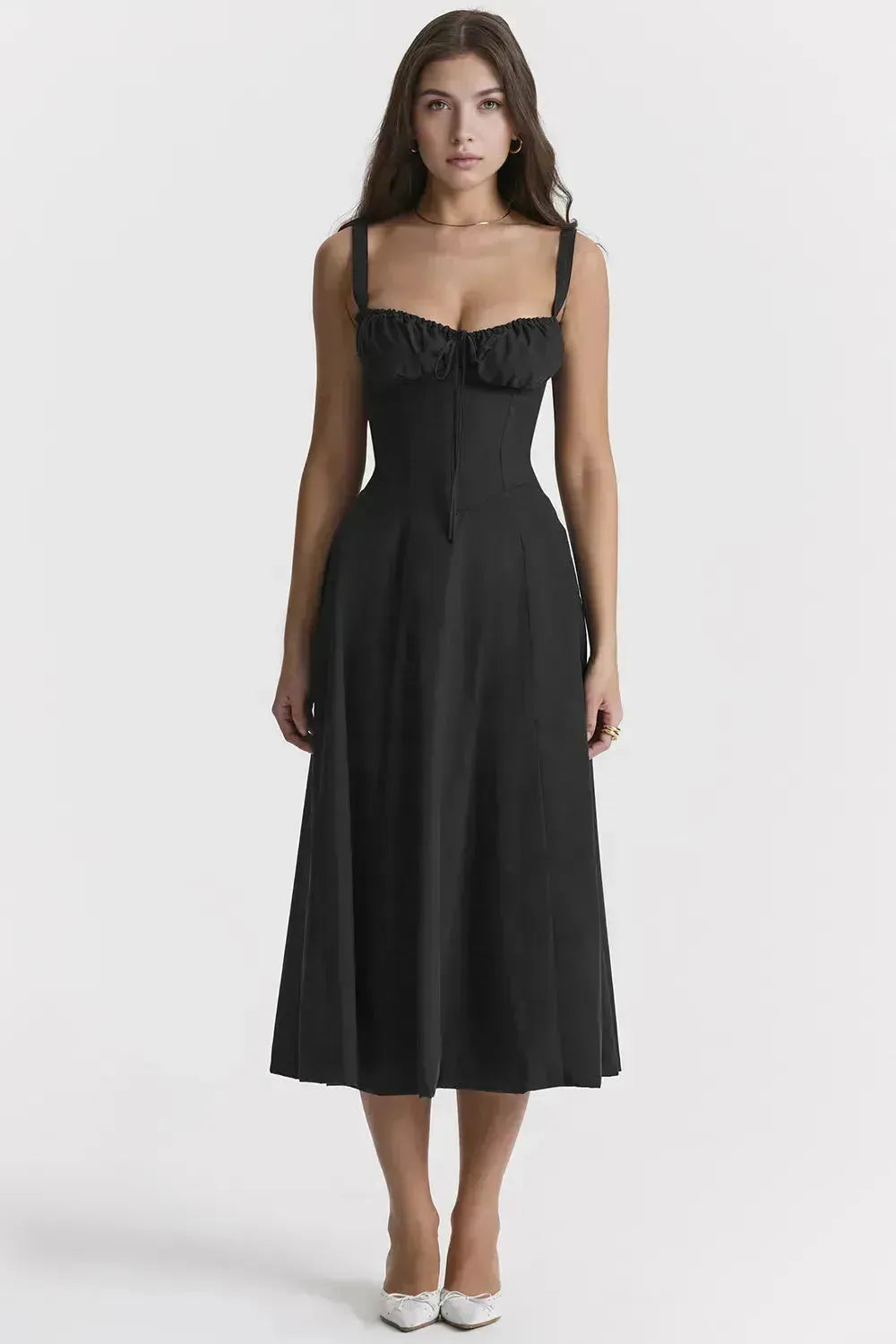 Attracione Midi Dress - Flattens the Waist