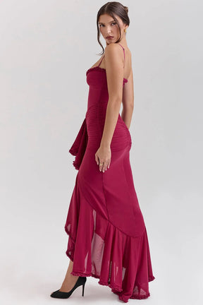 Long Dress with Ruffle - Veronica Model