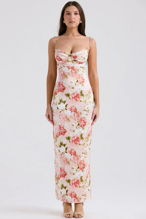 Maxi Floral Dress - Dhiana Model