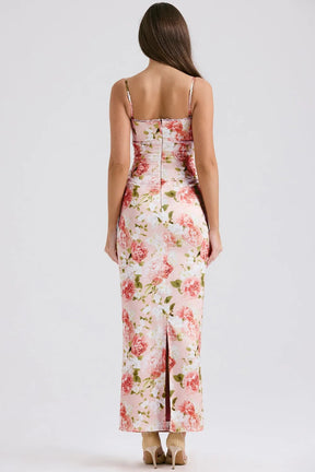 Maxi Floral Dress - Dhiana Model