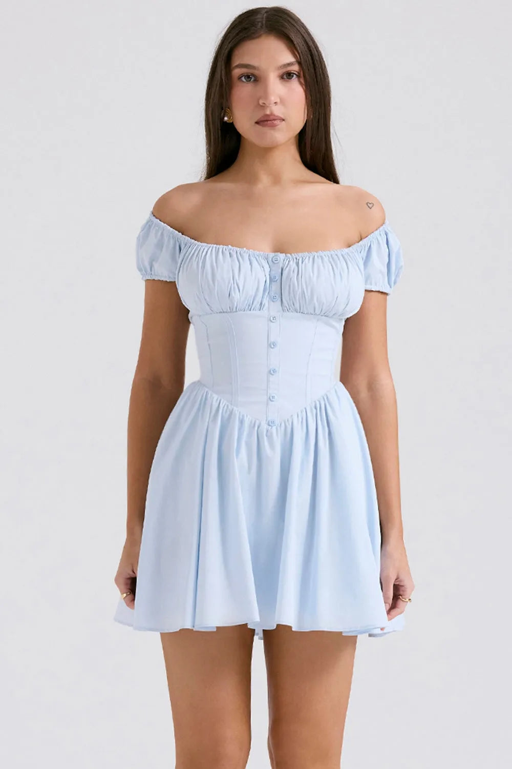 Simple Short Dress for Civil Wedding – Gabriela Model