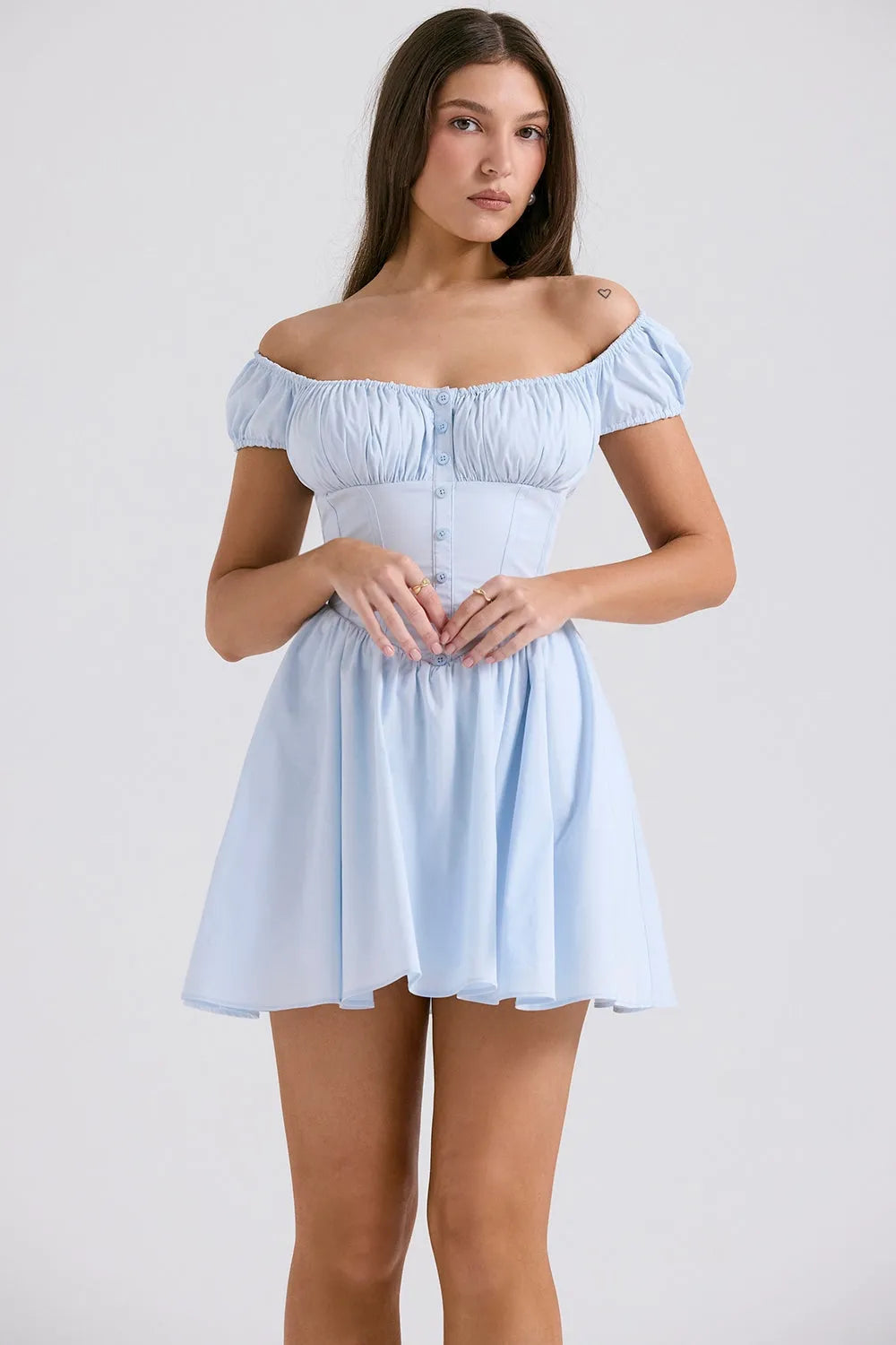 Simple Short Dress for Civil Wedding – Gabriela Model